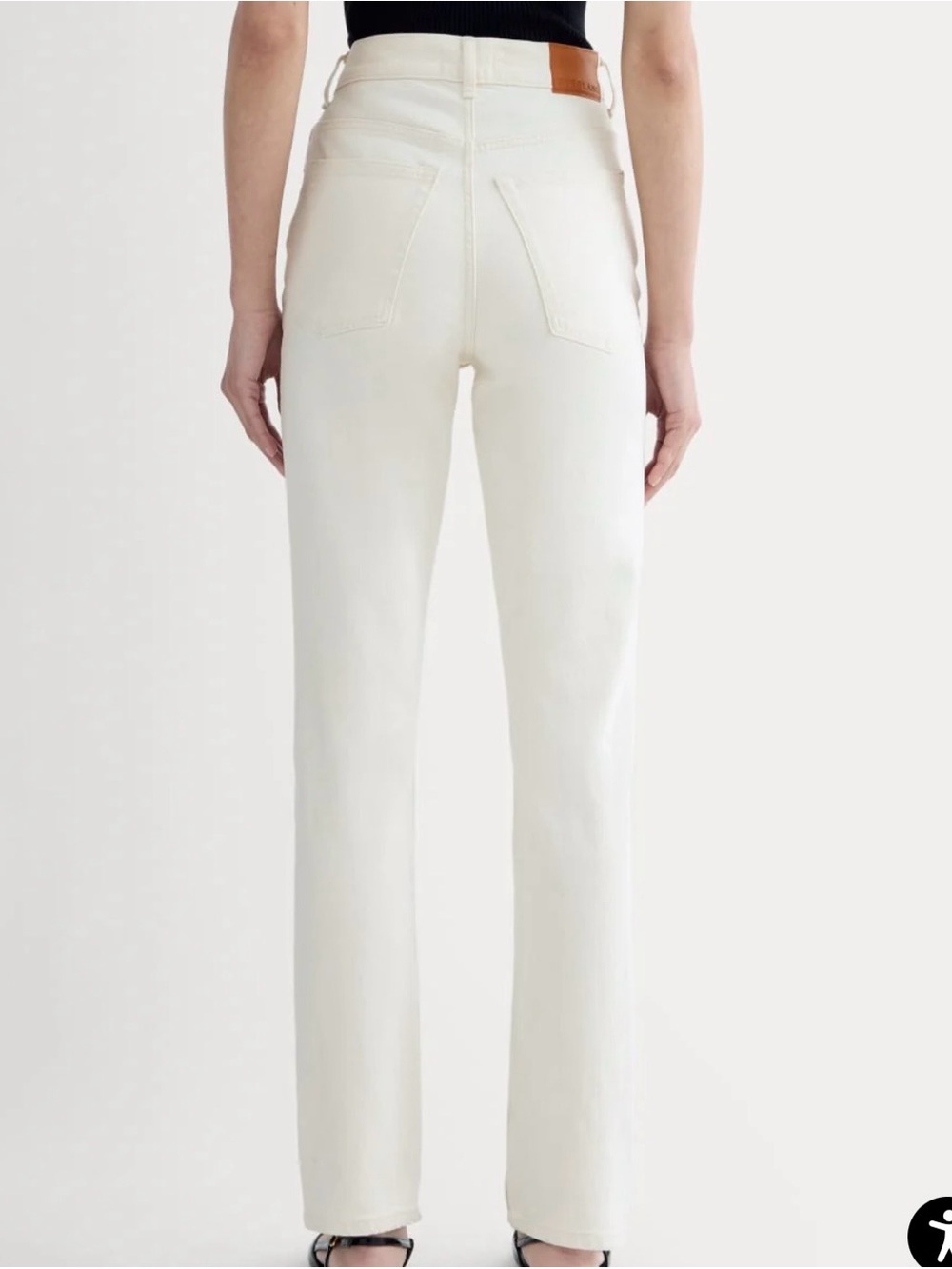 Everlane Straight-Leg Jeans in Bright White